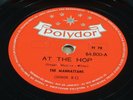 THE MANHATTANS 1958 “AT THE HOP” FREDDY QUINN 10” 78 RPM BRAZIL aus brasilien