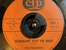THE ESQUIRES HEAT / HEARTACHES STAY IN THE NIGHT 1966 FLORIDA GARAGE RARE 45