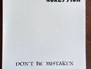 Aggression - Don’t Be Mistaken LP WHITE error sleeve Hardcore Punk Sleeve Only