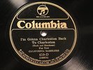 JAZZ CALIFORNIA RAMBLERS I'm Gonna Charleston Back To Charleston COLUMBIA 419 E