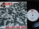 4 SKINS One Law For Them 7'' Single 45 PUNK Oi SKINHEAD CF 101