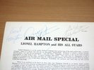 LIONEL HAMPTON, OSCAR PETERSON, BUDDY DEFRANCO 3 x SIGNED JAPAN LP in MINT--
