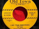 Co-Eds - I Beg Your Forgiveness / Love You Baby - Old Town - RARE DOOWOP 45