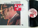 PAUL DESMOND  From the Hot Afternoon   Audiophile 1/2 Speed Master LP Record  EX