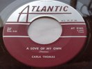 CANADA  NM CARLA THOMAS A Love Of My Own / Promises ORIG 1961 SOUL POP 45