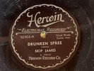 Herwin 92403 Skip James DRUNKEN SPREE    78rpm  Delta Blues  E