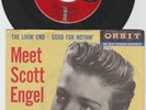 ROCKABILLY TEEN 45 w/ PIC SLEEVE- SCOTT ENGEL -THE LIVIN' END -HEAR 1958 ORBIT