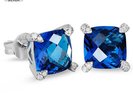 Classic Men's Diamond Stud Earrings - White Gold