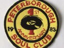 PETERBOROUGH 1st ANNIVERSARY * WIGAN CASINO * VINTAGE NORTHERN SOUL PATCH ️