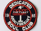 THE FLEET 1st ANNIVERSARY 1985 * WIGAN CASINO * VINTAGE NORTHERN SOUL PATCH ️
