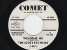 '63 R&B/DooWop/Soul SCOTT BROTHERS Welcome Me/Letter From My Baby COMET M- HEAR