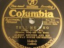 78 Rpm Prewar Jazz Albert Brunies and his Halfway House Orchestra E- Condition