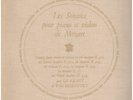 DF 121 / 122 - LILI KRAUS - WILLI BOSKOWSKY/MOZART/LES DISCOPHILES FRANCAIS