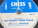 REV. FRANKLIN Aretha's Father 78 rpm CHESS V+ TWENTY THIRD PSALM  gospel R&B
