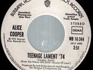 Alice Cooper - Teenage Lament 74 - Vinyl Record 7 inch.. - P326A