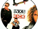 EX/EX INXS KICK VINYL PICTURE PIC DISC LP