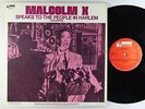 Malcolm X - Speaks To The People In Harlem LP - UpFront VG+