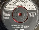 Ricky Shaw London 45 HL U 9606 No Love But Your Love, Be Still My Own ￼VG+￼ Rare