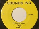 Rare NC Garage Psych 45 THE GRÄF Too Many Tears / Midnight Hour SOUNDS INC. GRAF