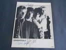 GENERATION X 1979 ORIGINAL SIGNED FANCLUB 8x10 BW PHOTO - PUNK Clash Sex Pistols