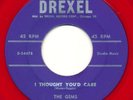 GEMS Thought You'd Care / Kitty From New York.. DREXEL Doo Wop R&B Vocal 45 HEAR