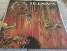 SLAYER HELL AWAITS LP RECORD ORANGE COLORED VINYL METAL BLADE RECORDS OOP