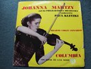 JOHANNA MARTZY BRAHMS VIOLIN CONCERTO PHILHARMONIA KLETZKI COLUMBIA 33CX 1165