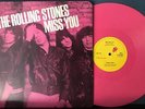 ROLLING STONES MISS YOU / FAR AWAY EYES NM 1978 UK PINK VINYL 12-INCH SINGLE LP
