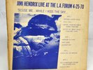 Jimi Hendrix Live L.A. Forum 4-25-70 Double LP Scuse me...While I Kiss the Sky