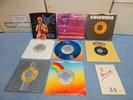 8 different David Bowie 45 rpm records including FAME and LET'S DANCE