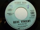 1960 Classic Rockabilly GENE VINCENT Right Now/Night Is So Lonely PROMO