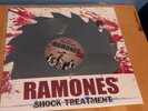 RAMONES sawblade shaped silver vinyl record,shock treatment
