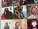 8 LP's by Kris Kristoferson + 1 Kris Kristoferson and Rita Coolidge.  