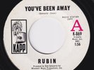 RUBIN You've Been Away  *orig* US promo 45 northern soul stomper  HEAR