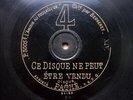 Bérard & Bergeret 78 TOURS RPM Pathé Gravé 62727/63160 35 CM
