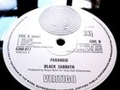 BLACK SABBATH PARANOID VERTIGO NR MINT AUDIO UK BIG BEAR Original press Ozzy