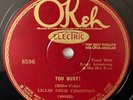 Electric Okeh 8596 Louis Armstrong Hot Four-w/Lillie Delk Christian 1928 beauty