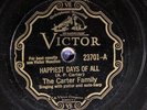 The Carter Family VICTOR 23701 E/E- RARE  