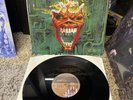 SIGNED IRON MAIDEN - VIRUS - 12” POSTER SLEEVE VERY RARE 12 EMP443 EMI
