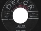 Rockabilly- Buddy Holly on Decca 29854- Love Me / Blue Days Black Night -LISTEN