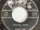 RONNY KAE Swinging Drums/A Flight For Drums BAND BOX 336 Mad Mike RARE 45 VG+
