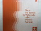 Bach Six Suites For Violoncello Solo Maurice GENDRON MINT 3LP Philips 6770005
