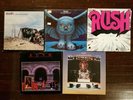 5 RUSH LPs Moving Pictures FLY BY NIGHT Farewell To Kings ALL THE WORLDS A STAGE