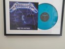 Metallica Ride The Lightning Limited Edition Vinyl LP Framed And Matted Wall Art