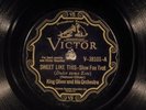 78 RPM -- King Oliver and His Orchestra, Victor 38101 (Oliver solo), E Jazz