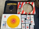 SEASIDE WOMAN PAUL & LINDA MaCARTNEY YELLOW VINYL SINGLE BOXED POSTCARDS BADGE