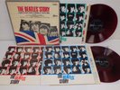 THE BEATLES Story Japan 1966 BOX SET RED Vinyl 2xLP ODEON OP-7553-4 RARE Booklet