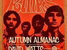 THE KINKS RARE DENMARK PICTURE SLEEVE 1967 AUTUMN ALMANAC DAVID WATTS on PYE rec