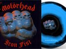 MOTORHEAD LP Iron Fist BLACK & BLUE Swirl Vinyl 40th Anniversary REMASTERED IN S