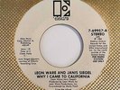 Modern Soul 45 LEON WARE & JANIS SIEGEL Why I Came To California Electra Promo
